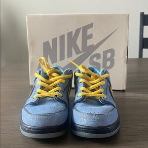 Blue and Yellow Sneakers